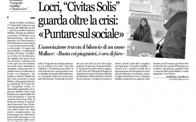 Civitas Solis guarda oltre la crisi: puntare sul sociale