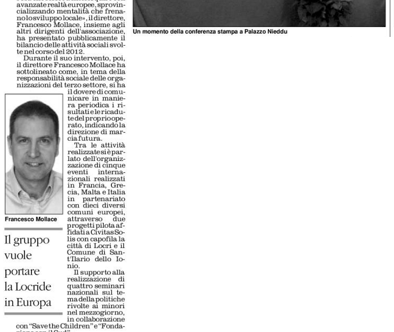 Civitas Solis chiude il 2012 e si proietta su nuovi progetti