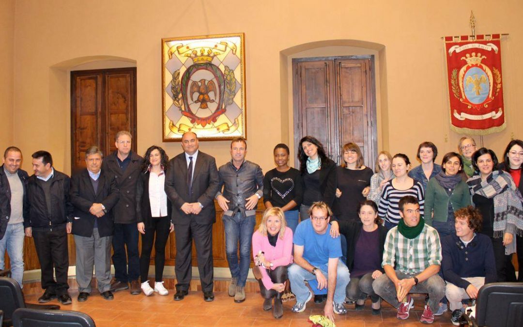 Progetto RED/ Leonardo Mobilita’ : ricevimento al Comune degli stagisti inglesi