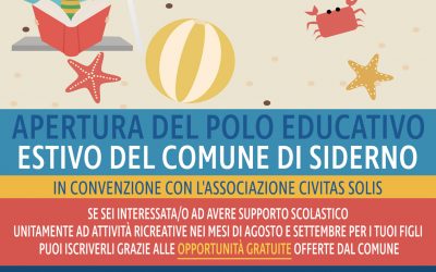 APERTURA DEL POLO EDUCATIVO ESTIVO DELLA CITTA’ DI SIDERNO